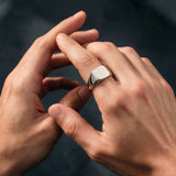 Silver Square Signet Ring - VIRAGE London