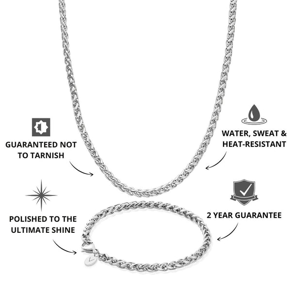 Silver Wheat Set 5mm - USPs - VIRAGE London