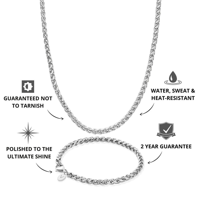 Silver Wheat Set 5mm - USPs - VIRAGE London