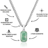 Silver Aventurine Pendant - USPs - VIRAGE London