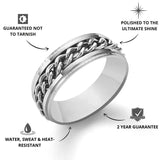 Silver Cuban Ring - USPs - VIRAGE London