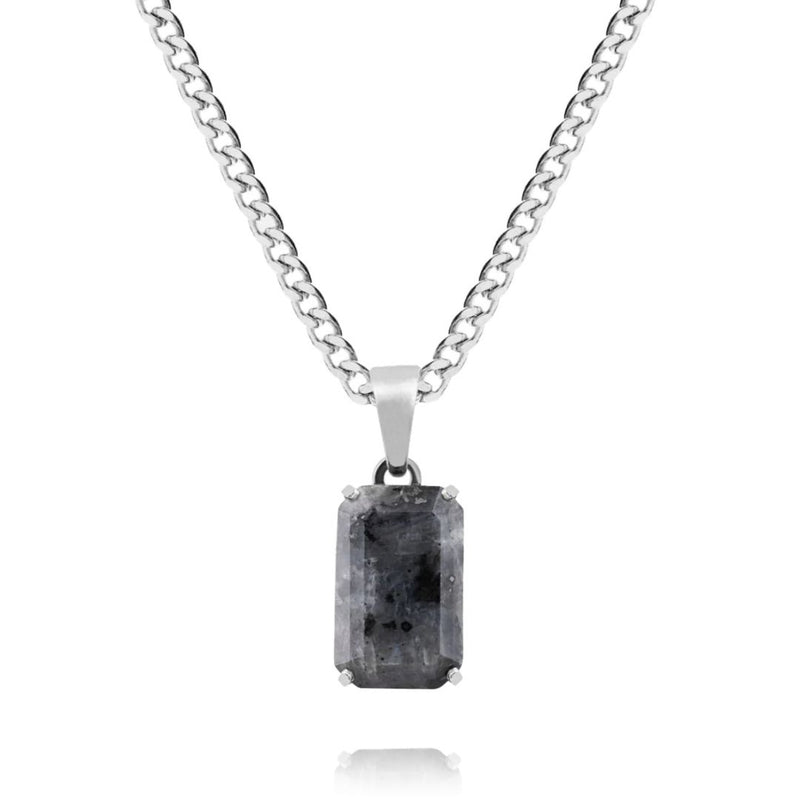 Silver Spectrolite Pendant - VIRAGE London
