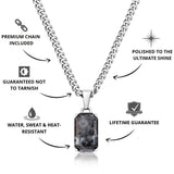 Silver Spectrolite Pendant - USPs - VIRAGE London 
