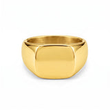 Gold Square Signet Ring - VIRAGE London