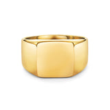 Gold Square Signet Ring - VIRAGE London