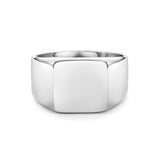 Silver Square Signet Ring - VIRAGE London