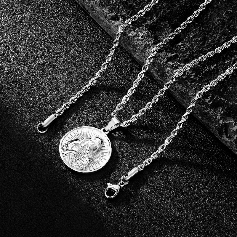 Silver St Mary Pendant - VIRAGE London