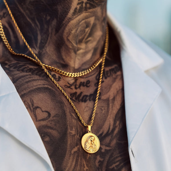 Gold St Mary Pendant - VIRAGE London