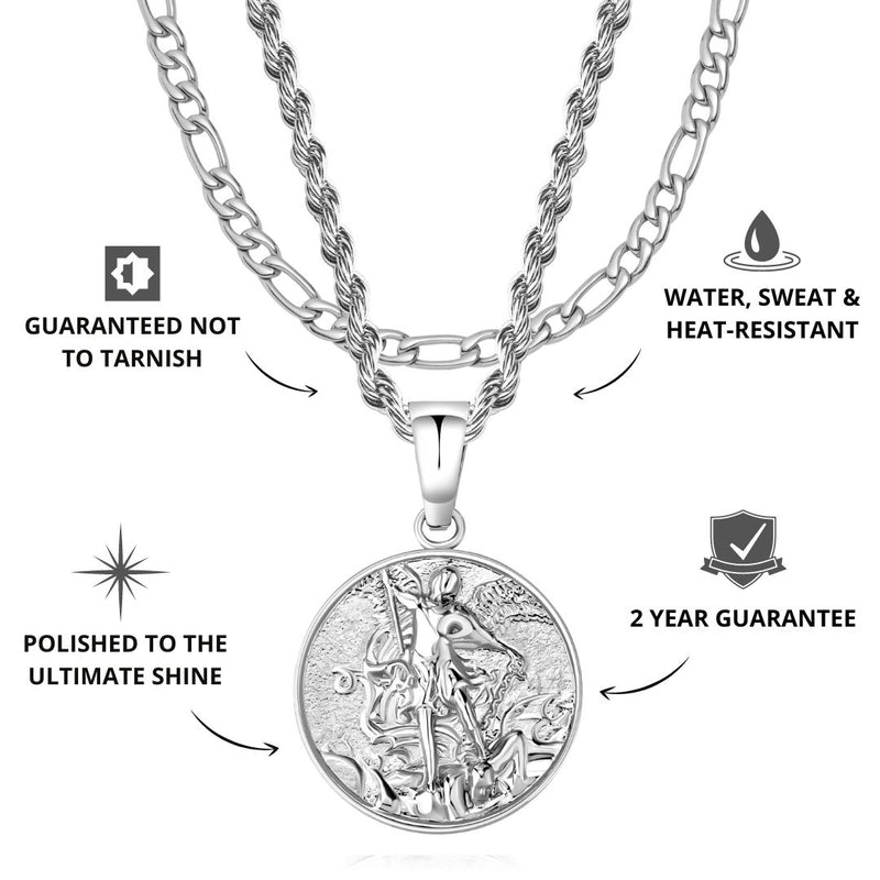 Silver St Michael X Figaro Set - USPs - VIRAGE London, 5901