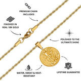 Gold St Michael Pendant - USPs - VIRAGE London