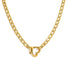 Statement Heart Chain Necklace Gold - VIRAGE London