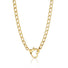 Statement Heart Chain Necklace Gold - VIRAGE London