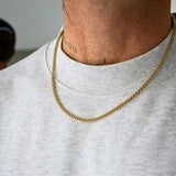 Wheat Chain Gold 3mm - VIRAGE London, 10330001010318