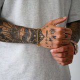 Gold Wheat Bracelet 5mm - VIRAGE London, 40330001010507