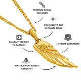 Gold Wing Pendant - USPs - VIRAGE London