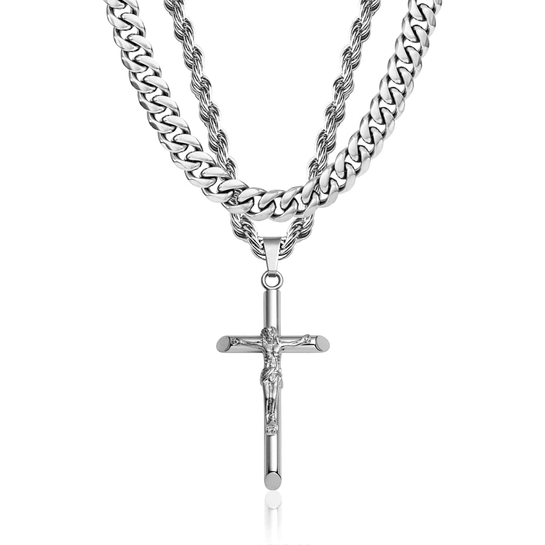 Men's Make Your Own Pendant x Chain Set | Silver | VIRAGE London