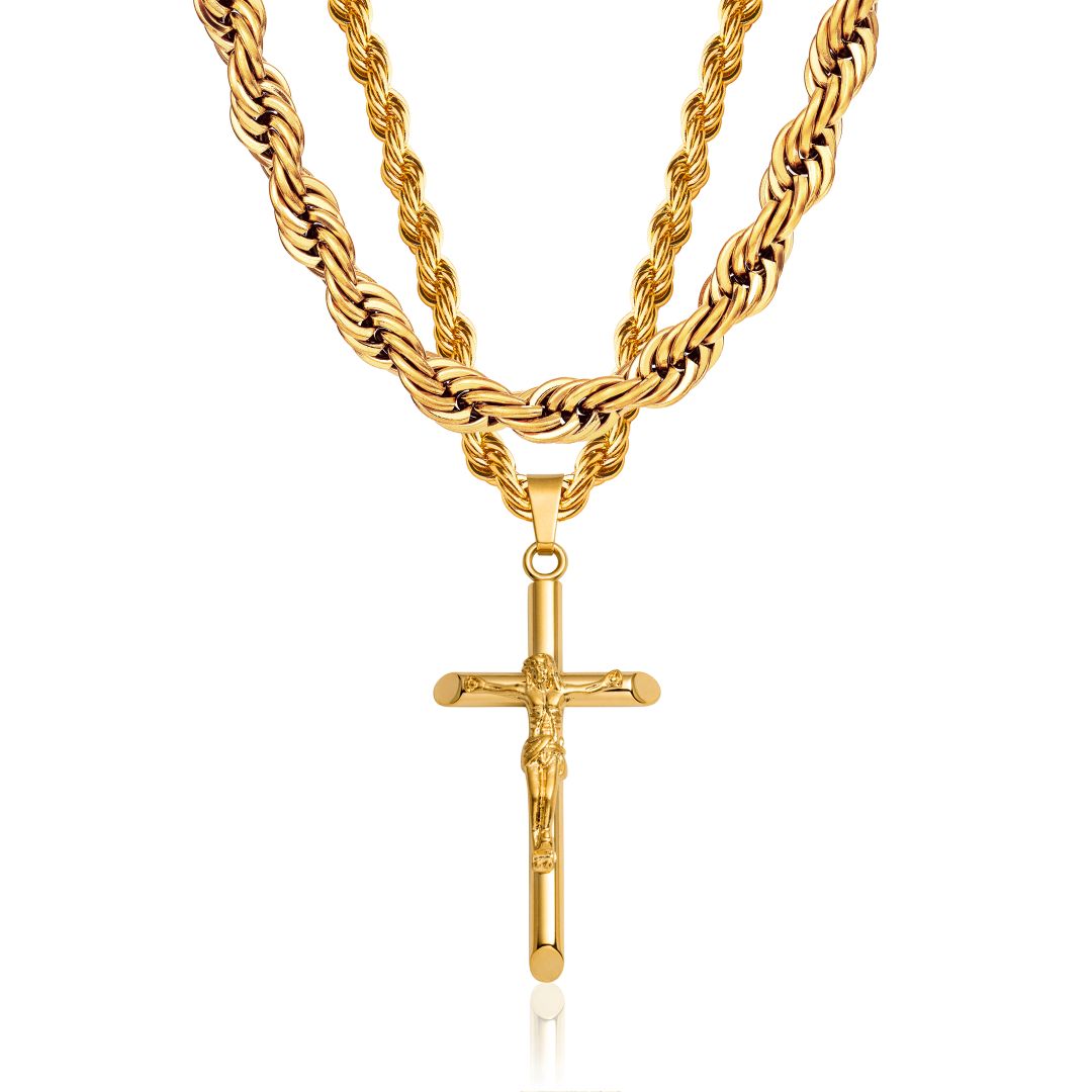 Men's Make Your Own Pendant x Chain Set | Gold | VIRAGE London