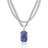 Silver Lapis x Cuban Set - VIRAGE London