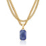 Gold Lapis x Cuban Set - VIRAGE London