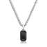 Silver Onyx Pendant - VIRAGE London
