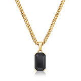Gold Onyx Pendant - VIRAGE London