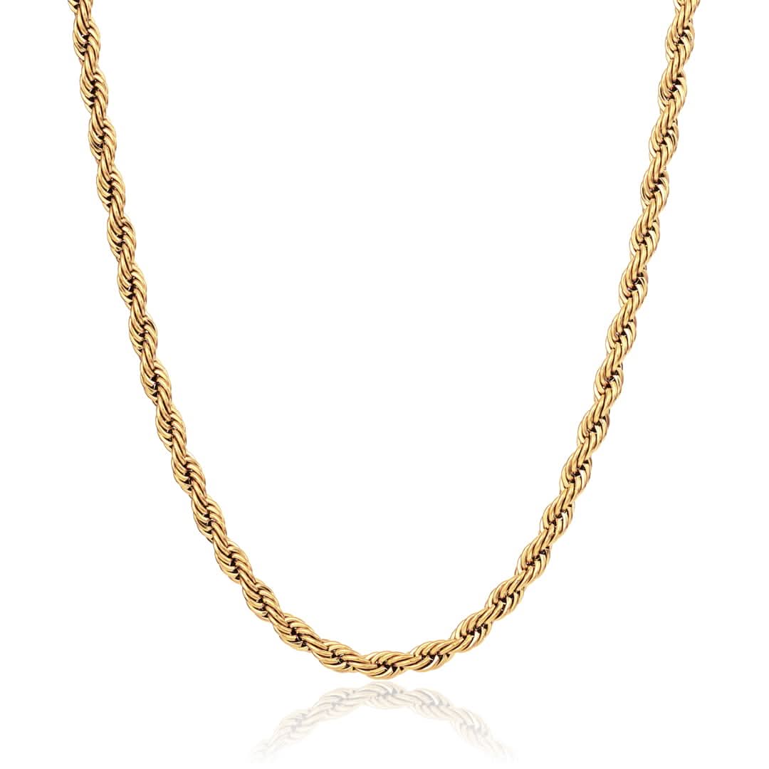Men's Rope Chain Gold 3mm | VIRAGE London