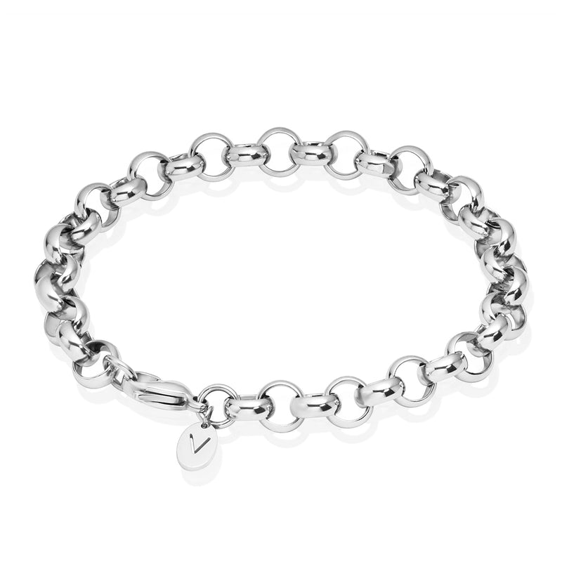 Silver Belcher Bracelet 8mm - VIRAGE London, 40100001020807