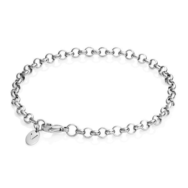 Silver Belcher Bracelet 5mm - VIRAGE London, 40100001020507