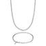 Silver Belcher Chain & Bracelet Set 5mm - VIRAGE London, 70100001020525