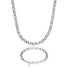 Silver Belcher Chain & Bracelet Set 8mm - VIRAGE London, 70100001020525