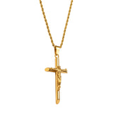 Gold Crucifix Pendant - VIRAGE London