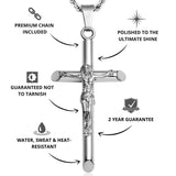 Silver Crucifix Pendant - USPs - VIRAGE London