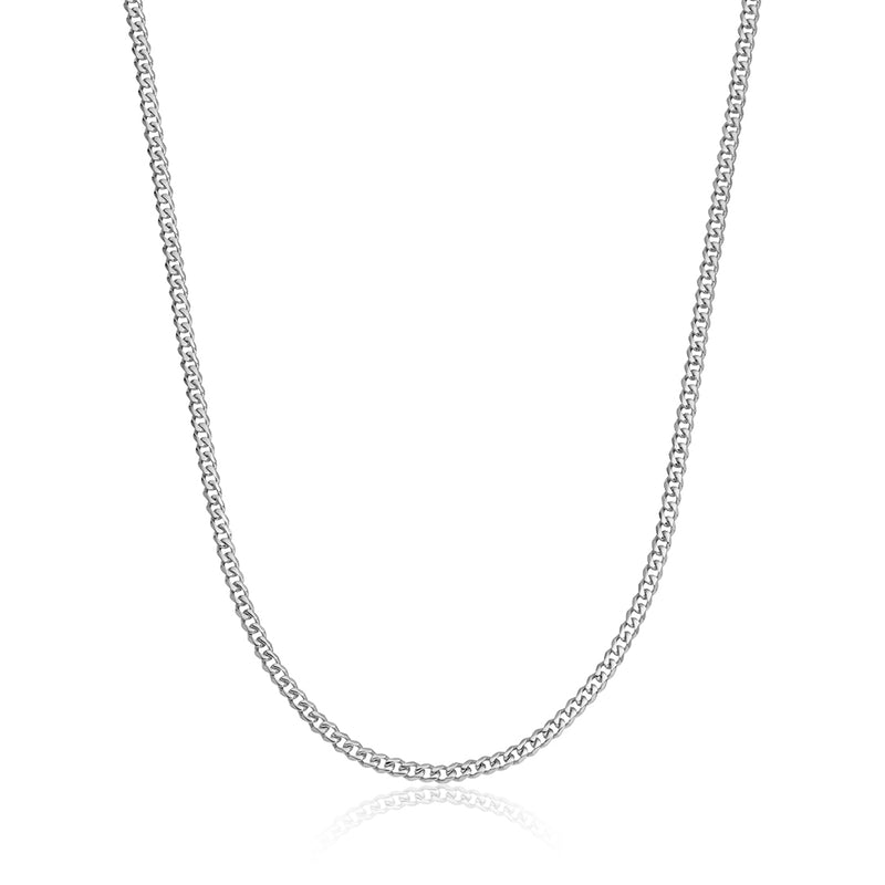 Micro Cuban Chain Silver 3mm - VIRAGE London