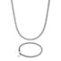 Silver Cuban Chain & Bracelet Set 5mm - VIRAGE London, 70010001020525