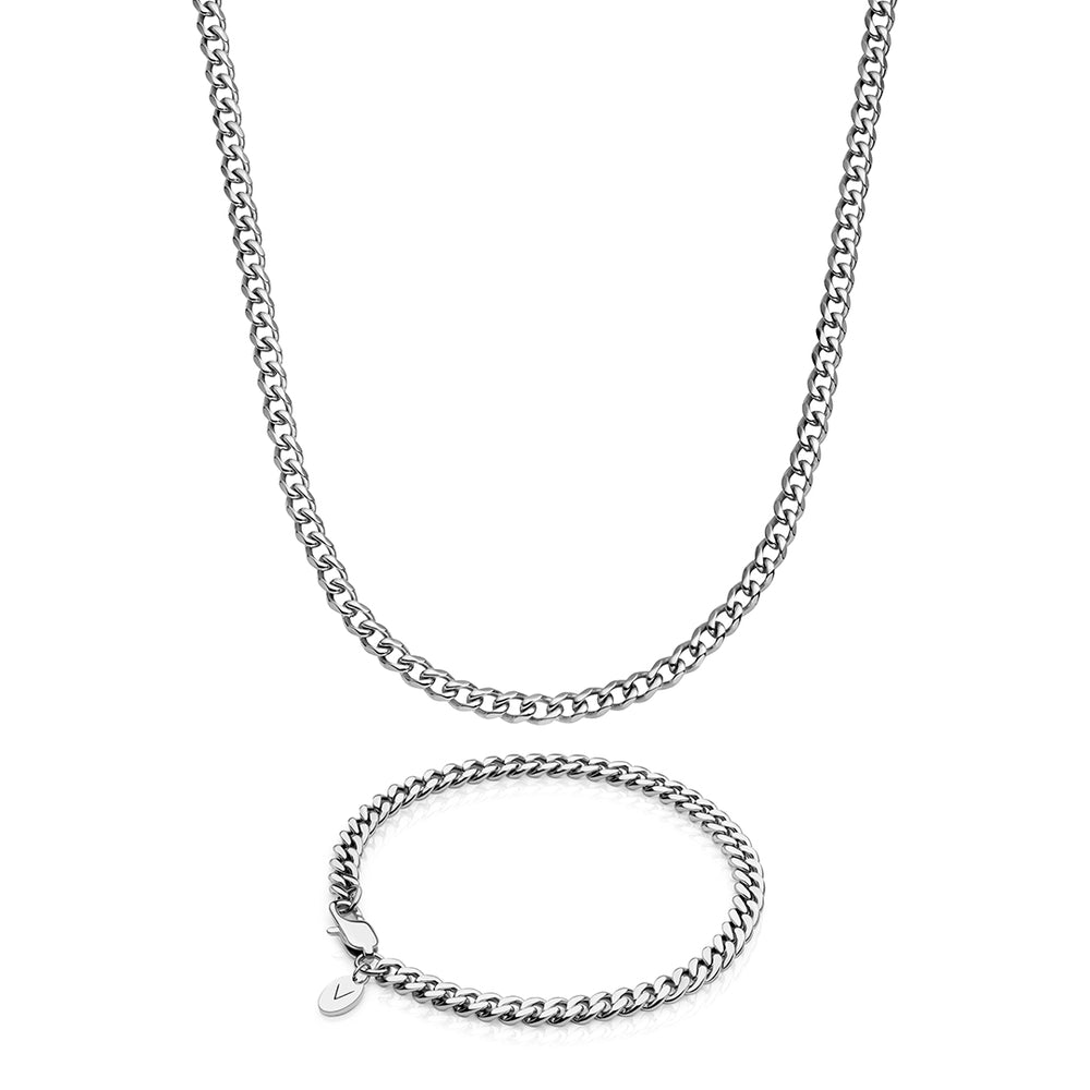 【CRAFTD London】 ネックレス cuban chain silver 4mm Silver Cuban Chain (4mm) | CRAFTD UK