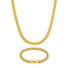 Gold Cuban Chain & Bracelet Set 8mm - VIRAGE London, 70010001010825