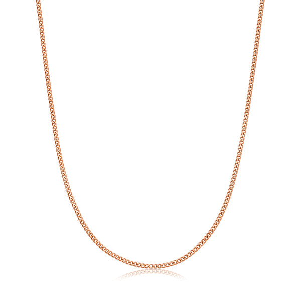 Curb Chain 2mm Rose Gold - VIRAGE London, 10050001070218