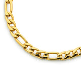 Gold Figaro Bracelet 5mm - VIRAGE London, 40040001010507