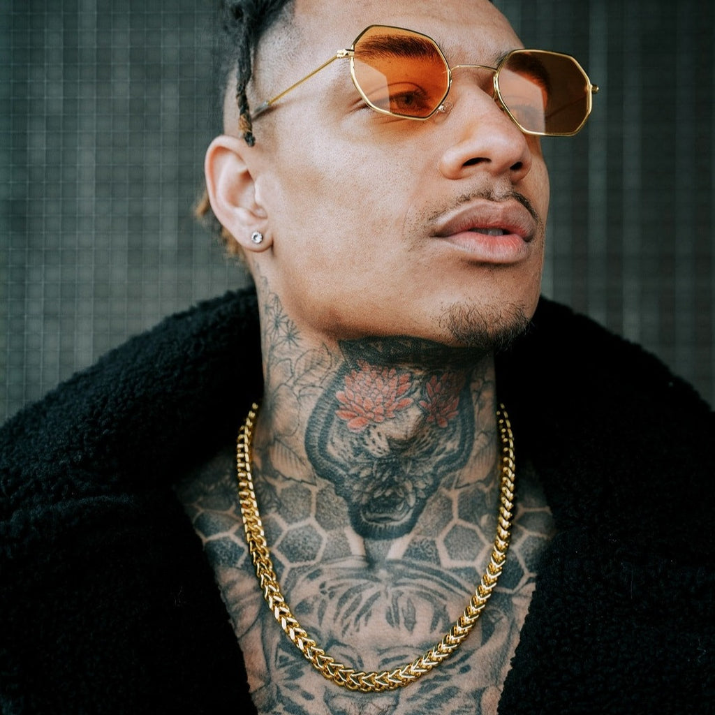 Men's Franco Chain Gold 8mm | VIRAGE London