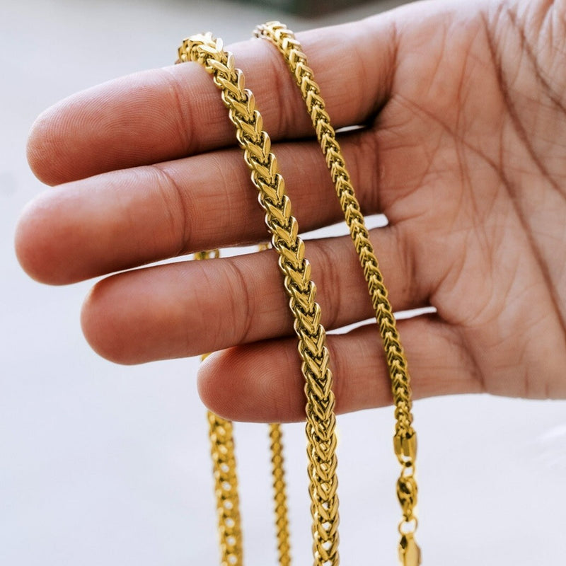 Mens's Franco Chain Gold 5mm | VIRAGE London