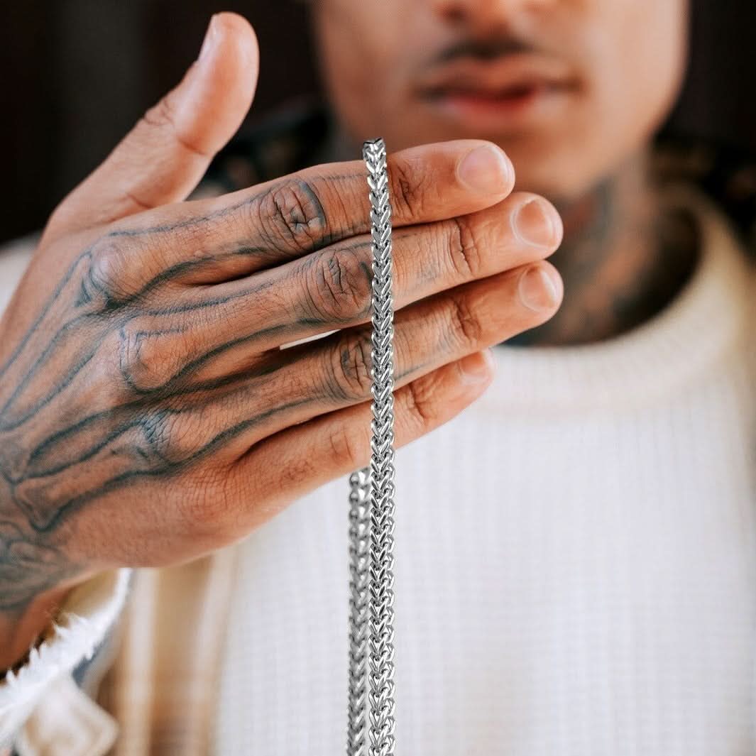 Franco Chain Silver 3mm | Men's Silver Franco Chain | VIRAGE London