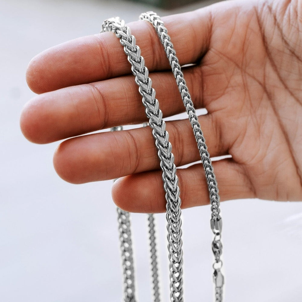 Men s Franco Chain Silver 5mm VIRAGE London