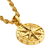 Gold Compass Pendant - VIRAGE London
