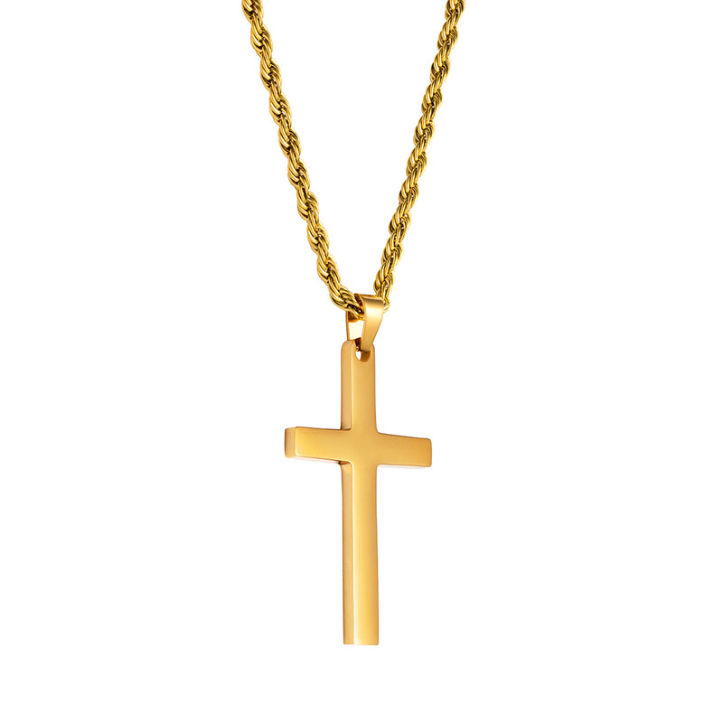 Gold Cross Pendant - VIRAGE London