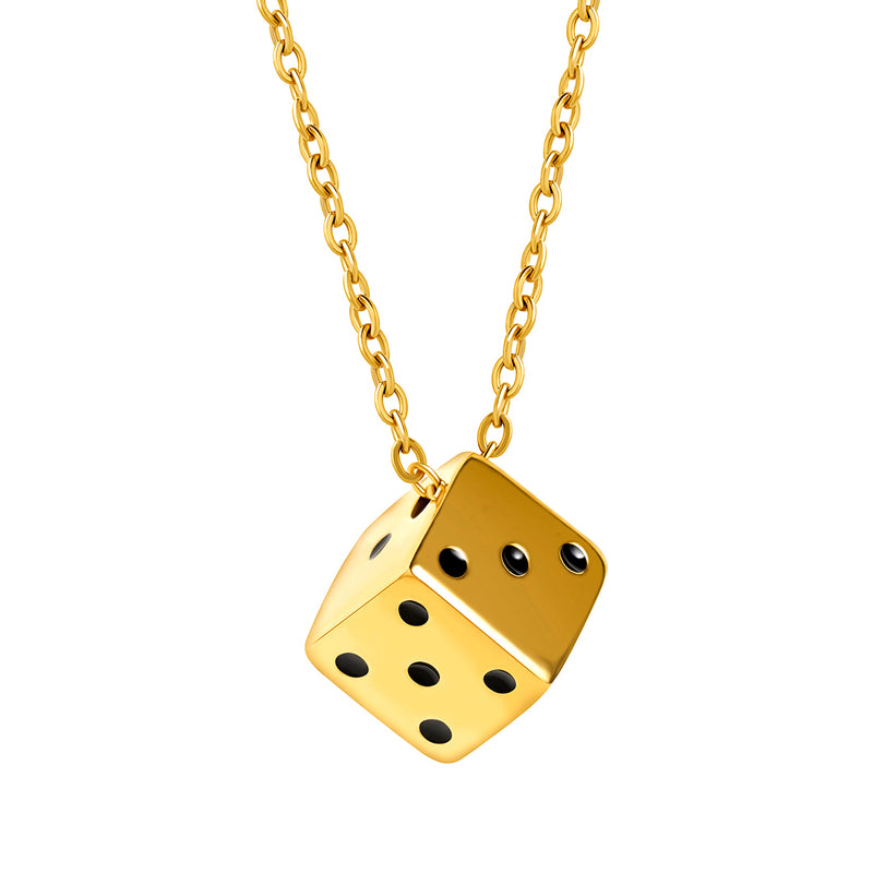 Gold Dice Pendant - VIRAGE London