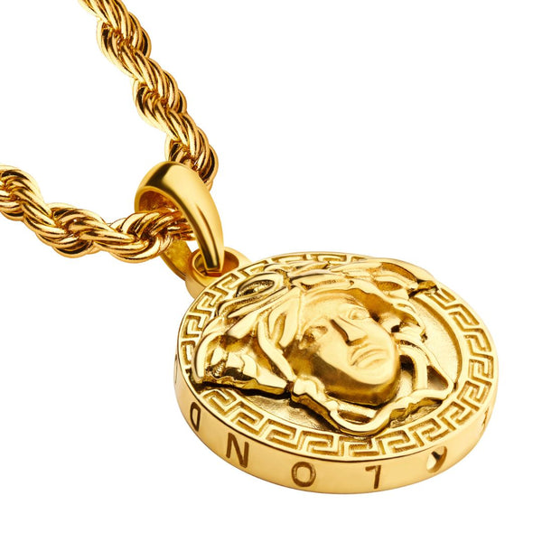 Gold Medusa Pendant - VIRAGE London