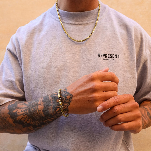 Gold Rope Chain & Bracelet Set 5mm - VIRAGE London, 70030001010525
