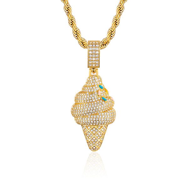 Gold Iced Cream Pendant - VIRAGE London, 20032902010000