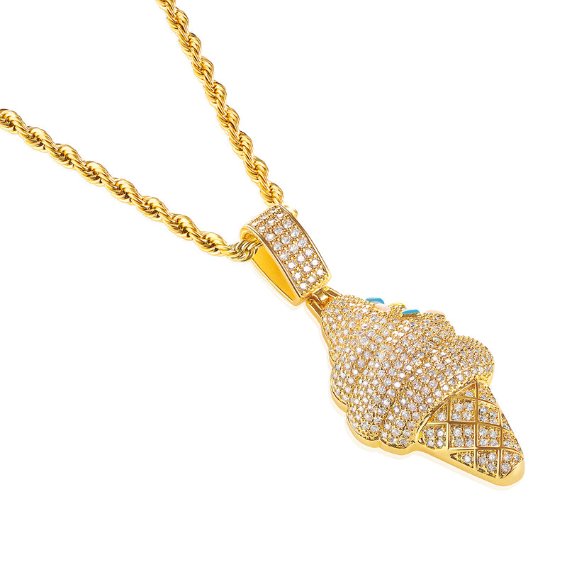 Gold Iced Cream Pendant - VIRAGE London, 20032902010000