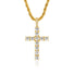 Gold Iced Cross Pendant - VIRAGE London, 30002002010000